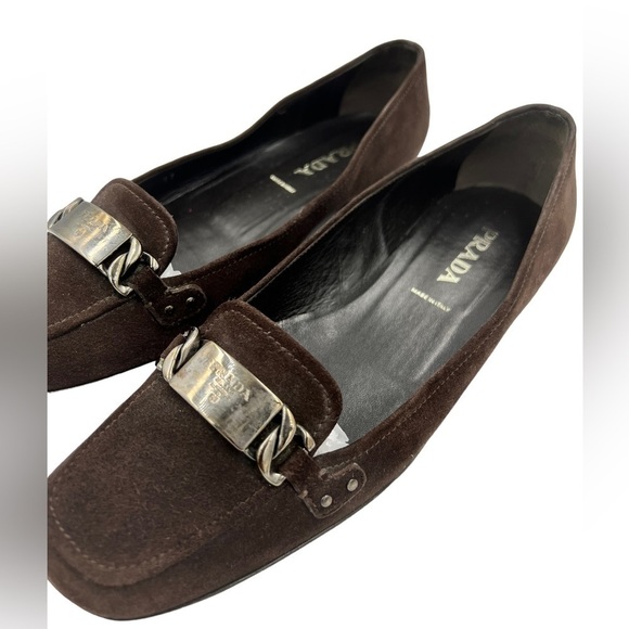 PRADA Suede Leather Loafers - Picture 11 of 16